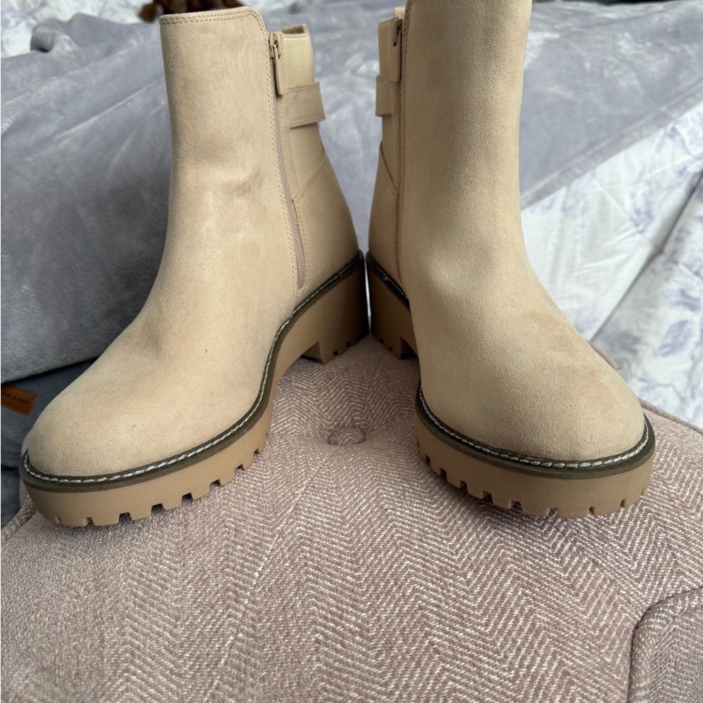 Beige Ankle Boots for Women